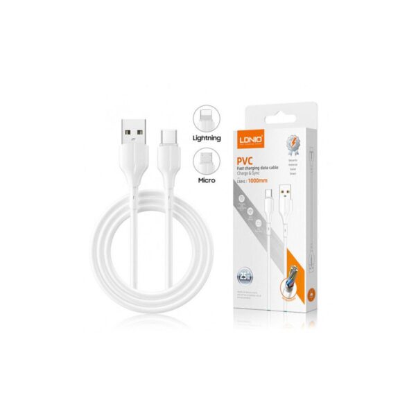 Cable LDNIO Lightning 25w 2mt LS842