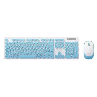 Teclado + Mouse Inalambrico Noga S5800 Celeste